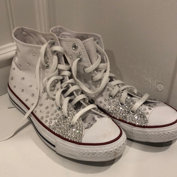 crystal covered shoes